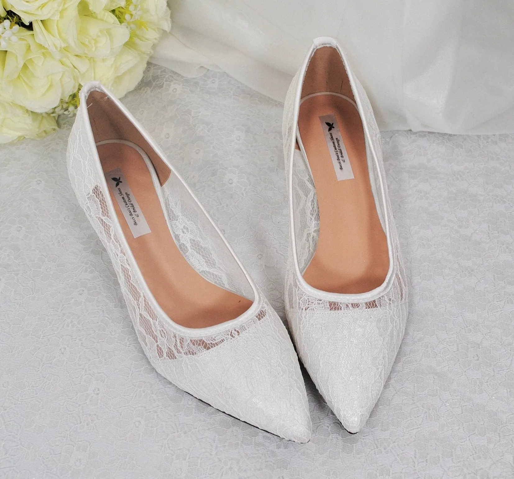 Lace Bridal Shoes | 3cm, 5cm, 7cm or 9cm
