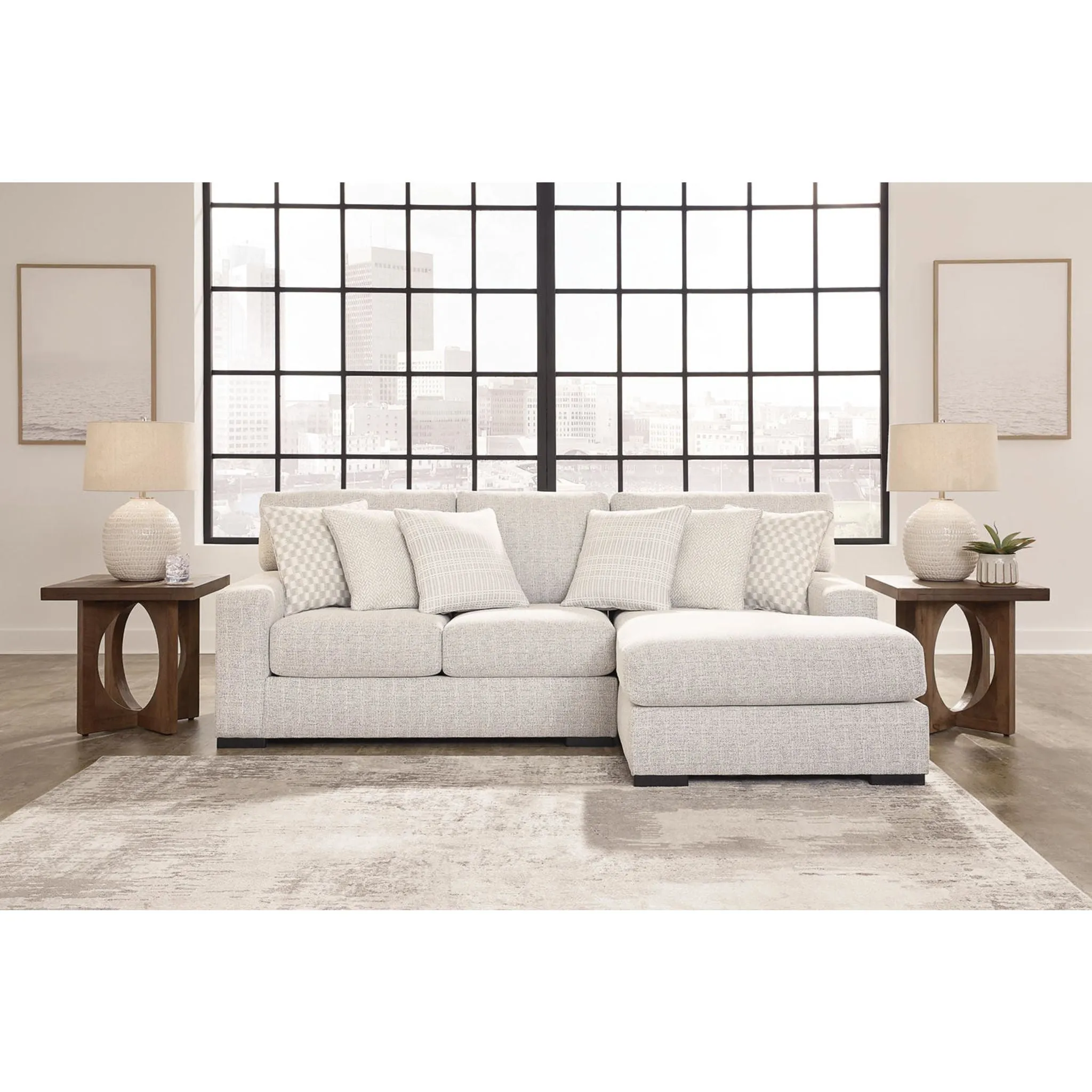 Larce-Exclusive 2 Piece Sectional with Chaise