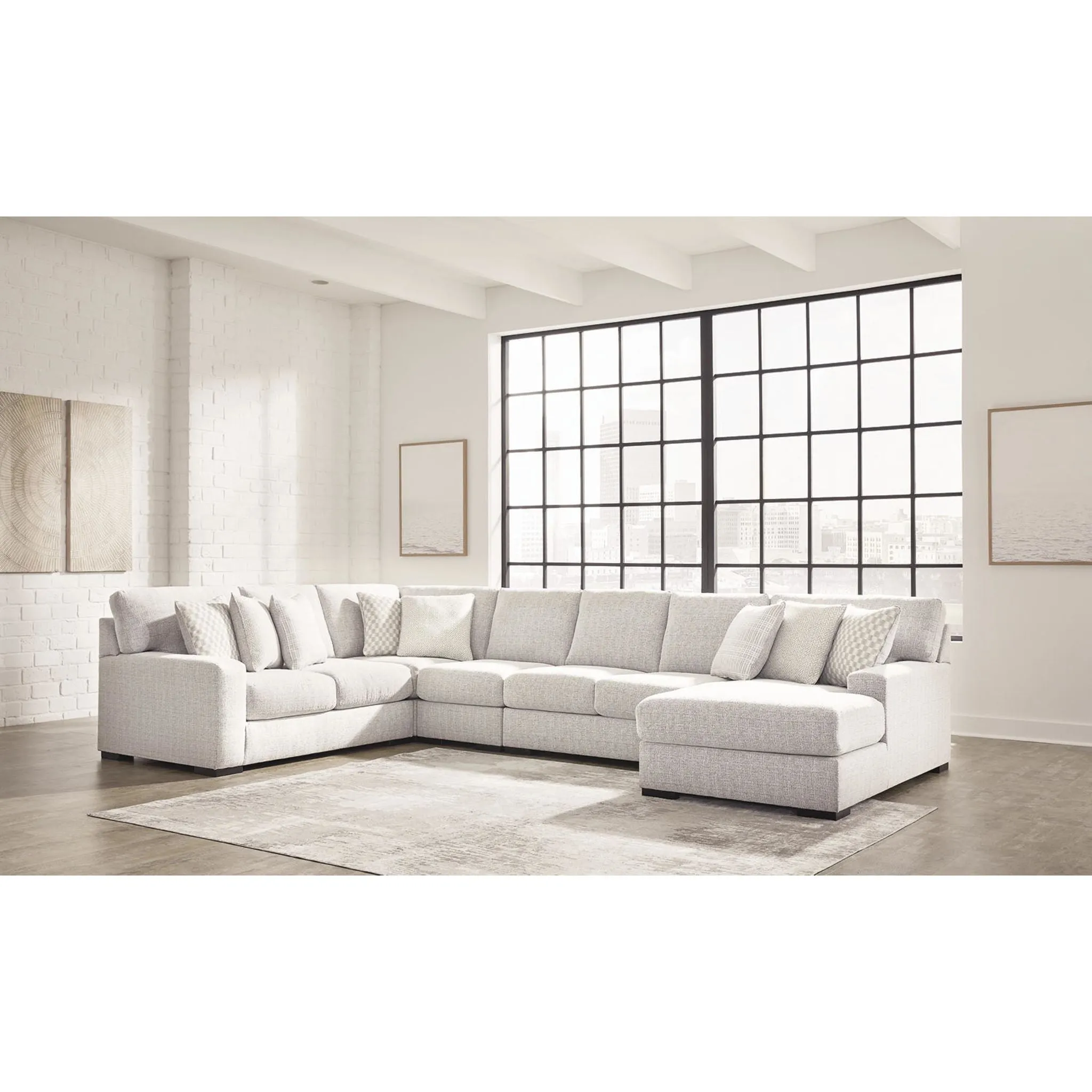 Larce-Exclusive 5 Piece Sectional with Chaise