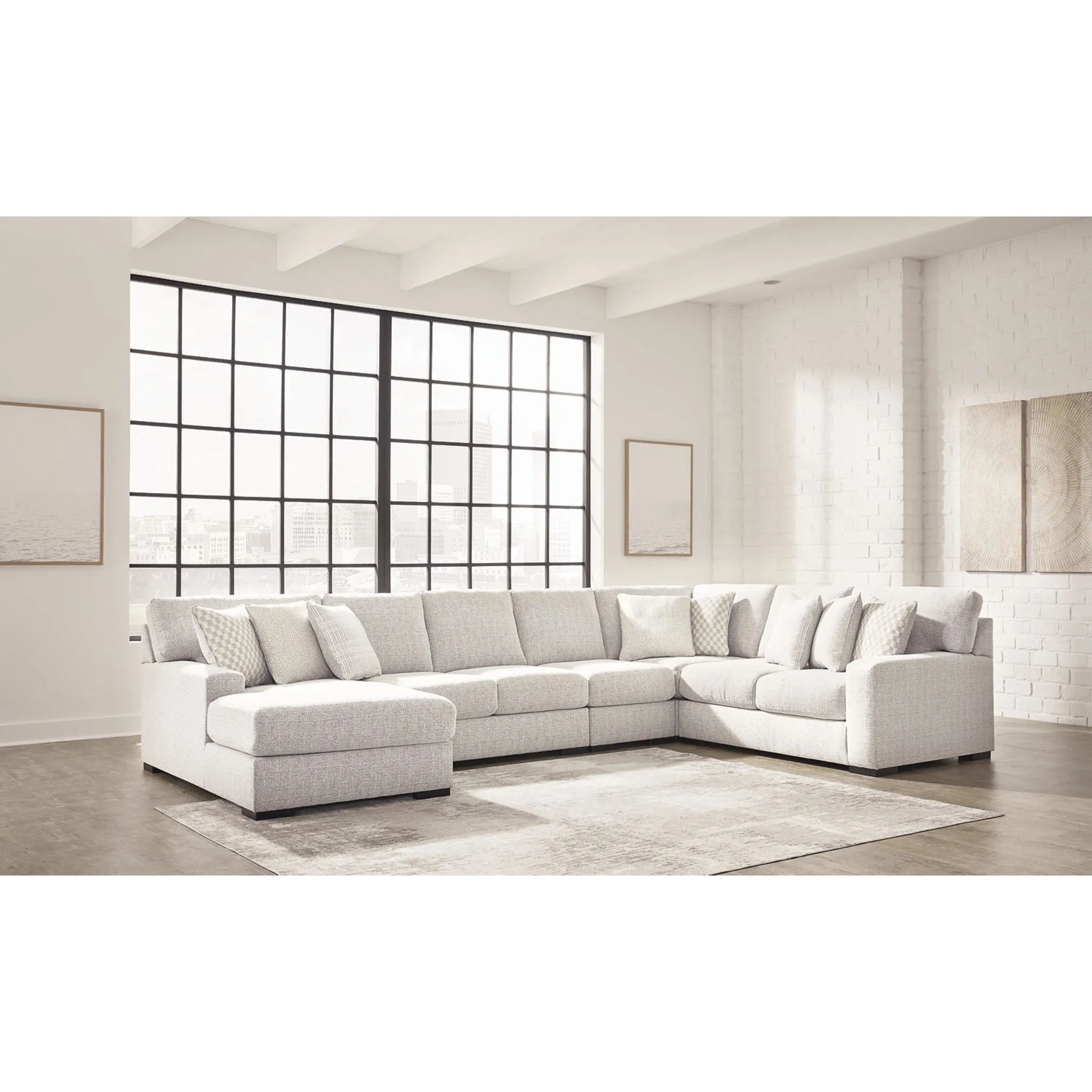 Larce-Exclusive 5 Piece Sectional with Chaise