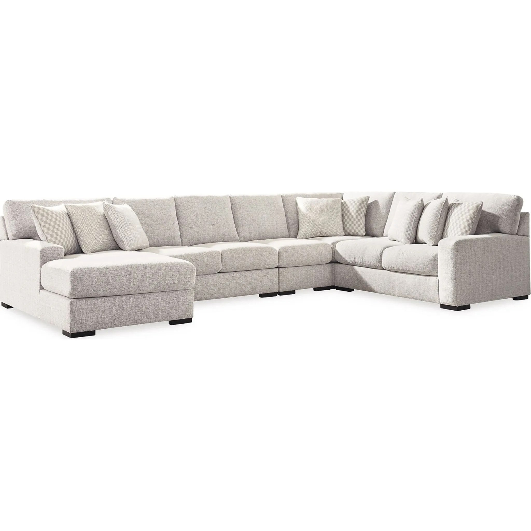 Larce-Exclusive 5 Piece Sectional with Chaise