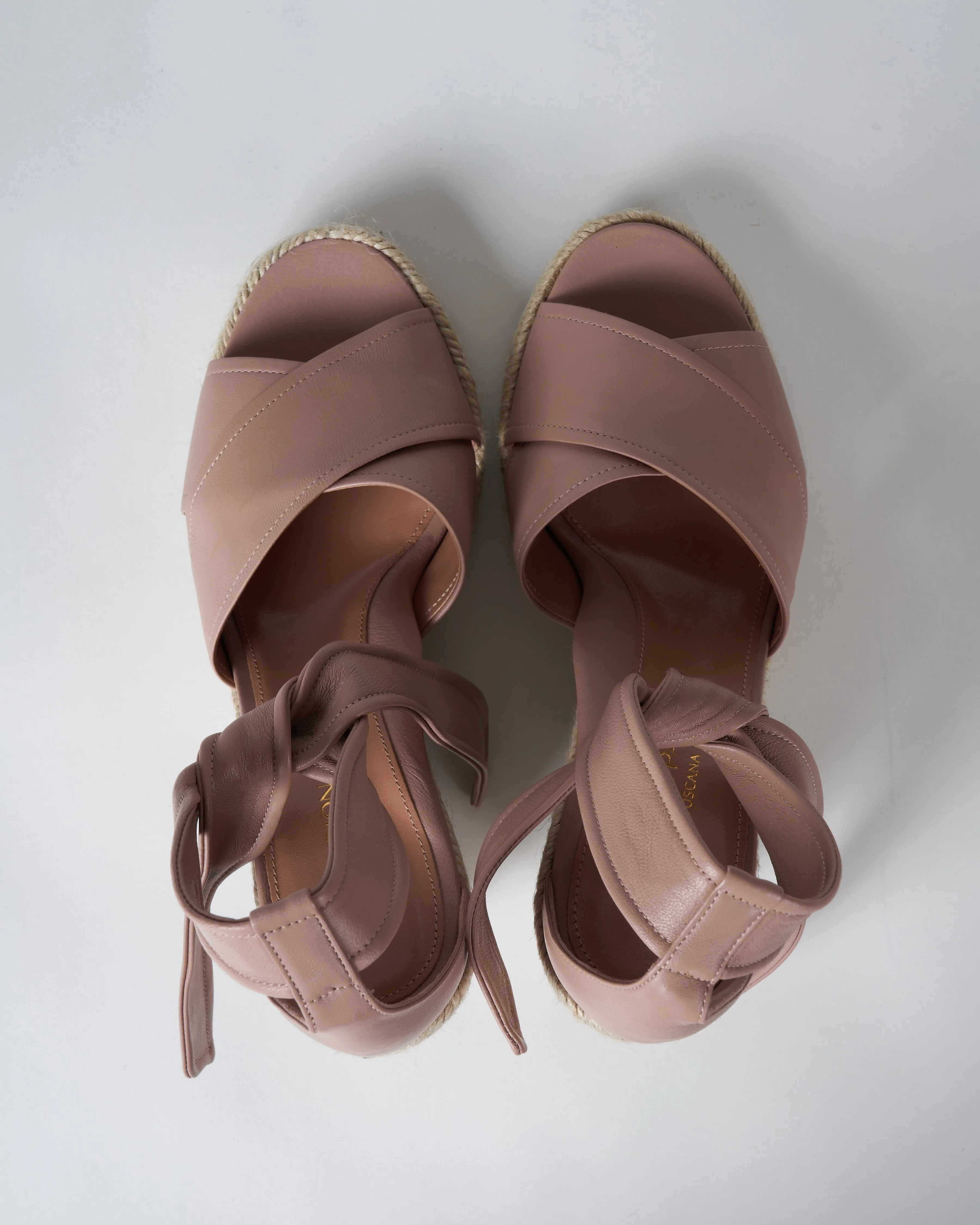 leah wedge nappa buff - nappa buff