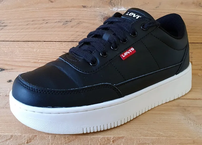 Levi's Classic Low Leather Trainers UK6/US7.5/EU39 D7005-0011 Black/White/Red