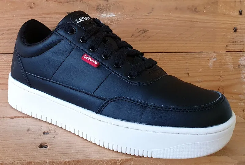 Levi's Classic Low Leather Trainers UK6/US7.5/EU39 D7005-0011 Black/White/Red