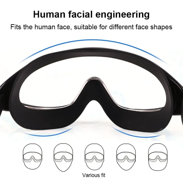 Liquid Silicone Swimming Equipment HD Anti-fog Comfortable Electroplated Swimming Goggles(White Gold Plated)