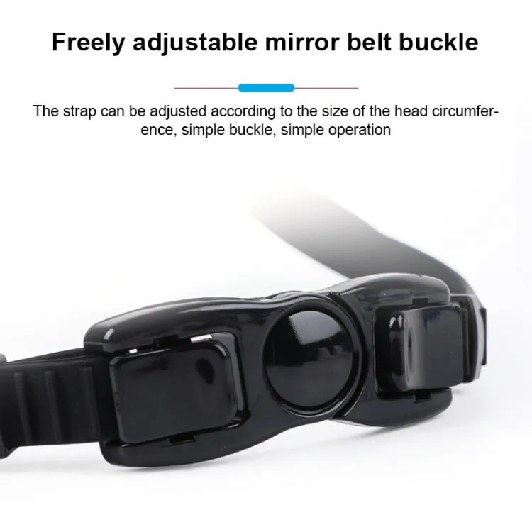 Liquid Silicone Swimming Equipment HD Anti-fog Comfortable Electroplated Swimming Goggles(White Gold Plated)
