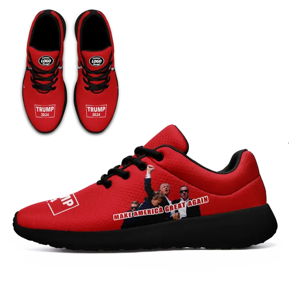 Luxury Gifts,Personalized Trump Sneakers, Custom MAGA Shoes,k Light-Weight and Lace up Shoes, Best Support Gift for Trump