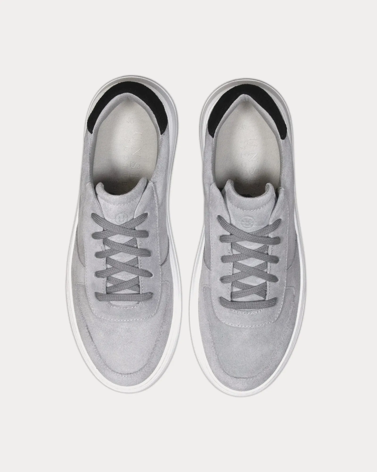 Marais Suede Grey / Black Low Top Sneakers