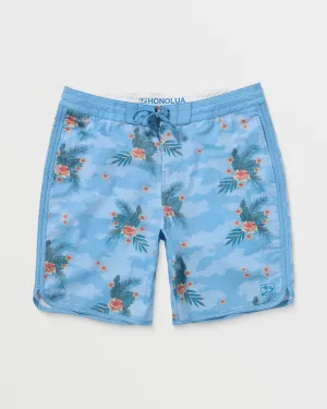 Mens Luau City Boardshort - Bay Blue