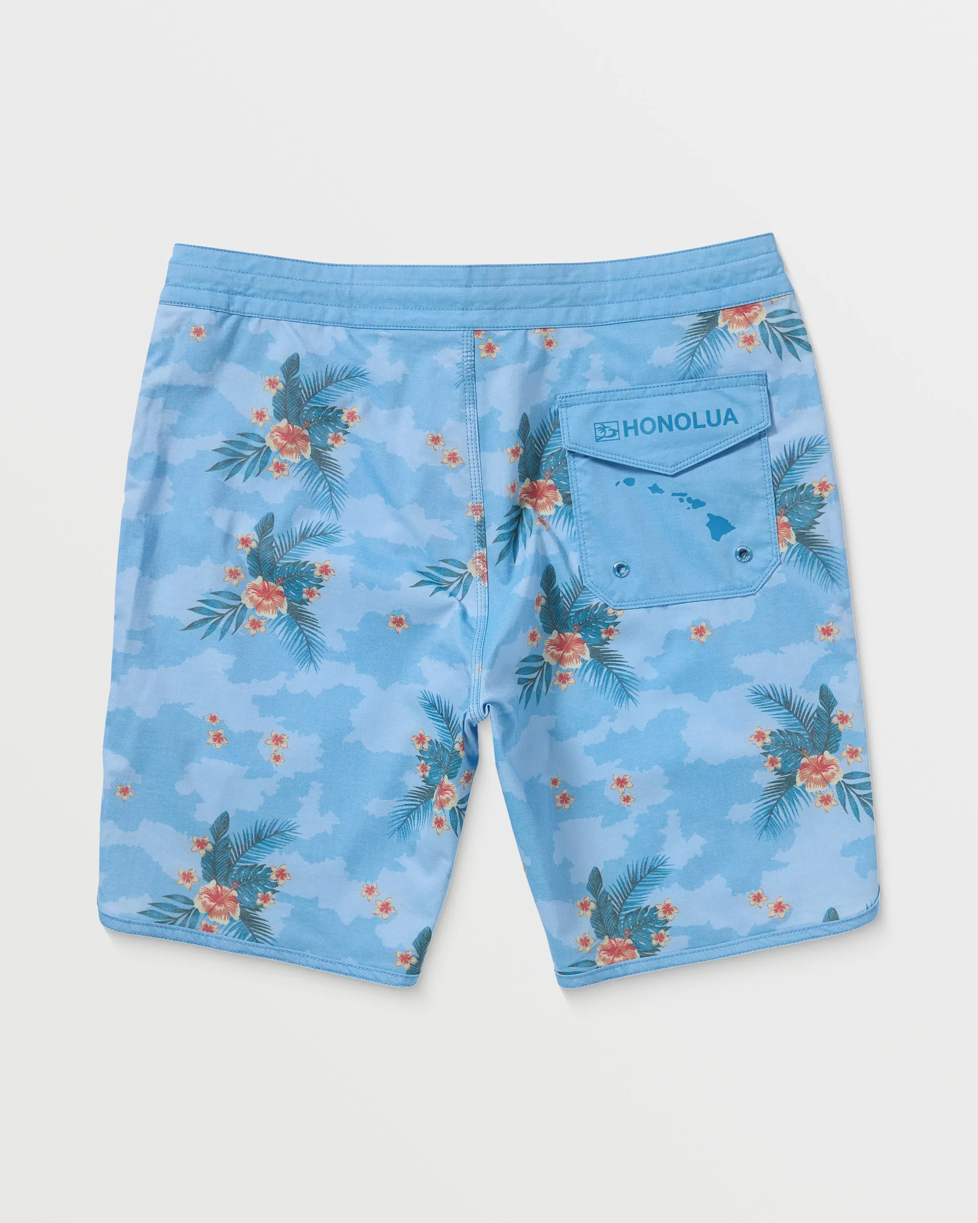 Mens Luau City Boardshort - Bay Blue
