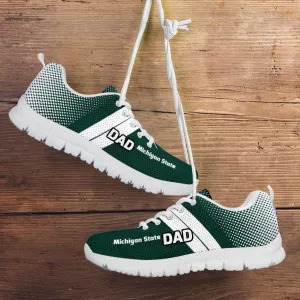 Michigan State DAD Basketball Fan Running Shoes