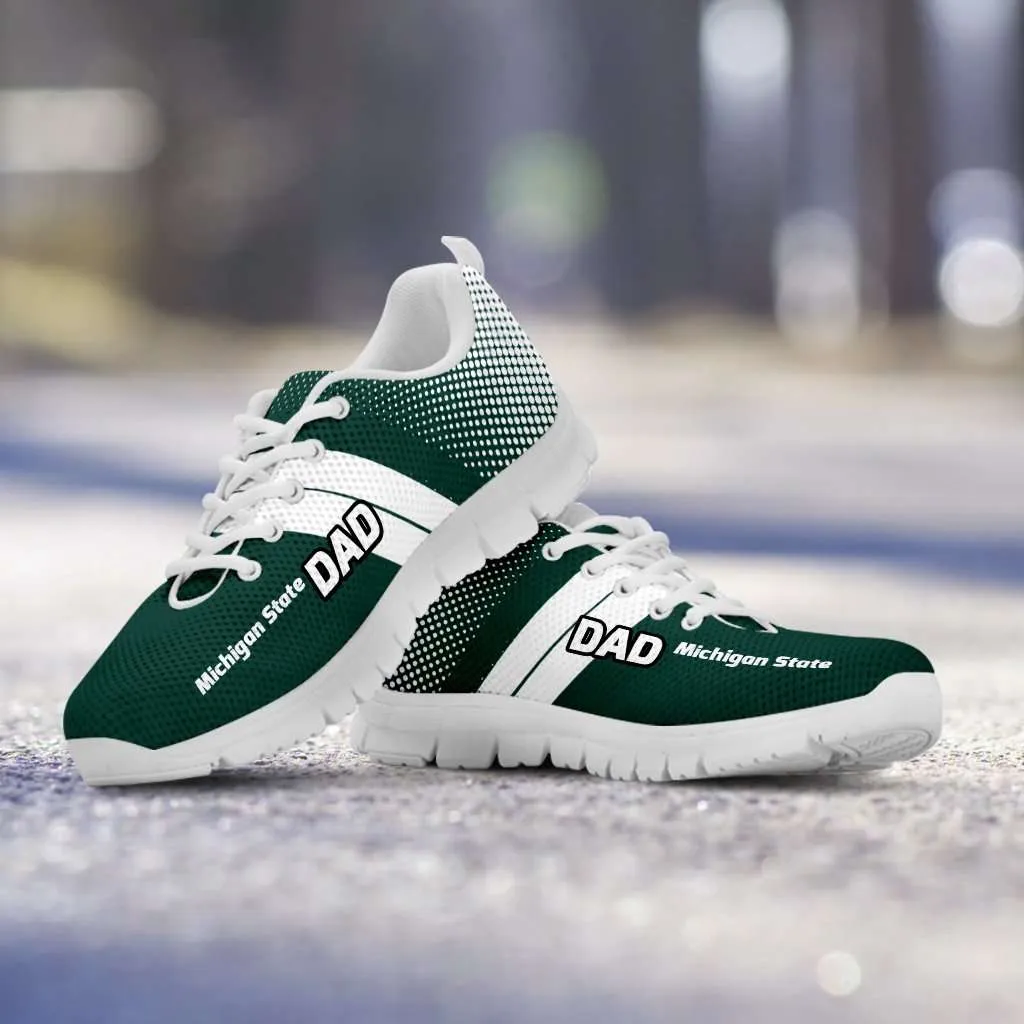 Michigan State DAD Basketball Fan Running Shoes