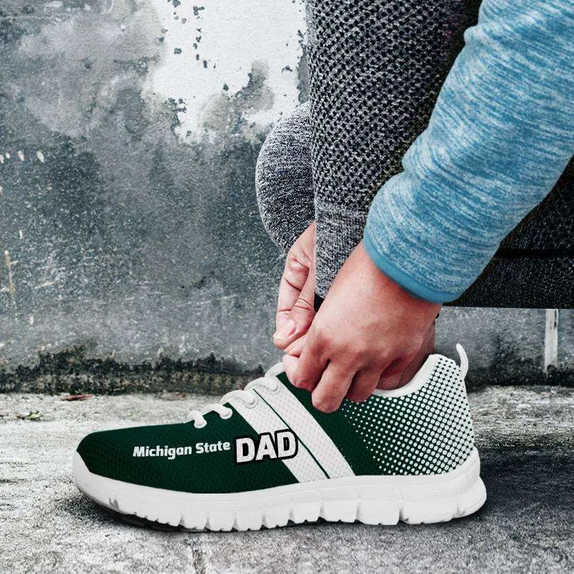 Michigan State DAD Basketball Fan Running Shoes