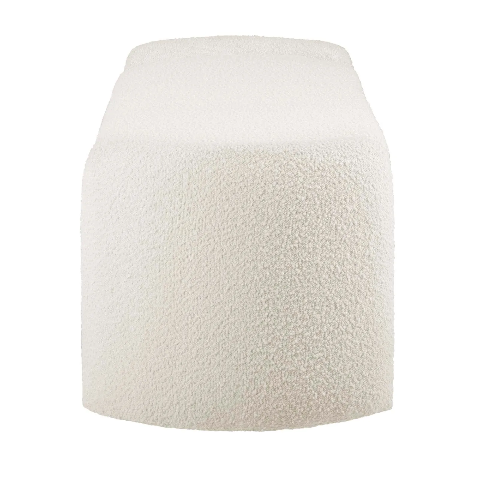 Nebula Boucle Upholstered Bench Ivory EEI-6056-IVO