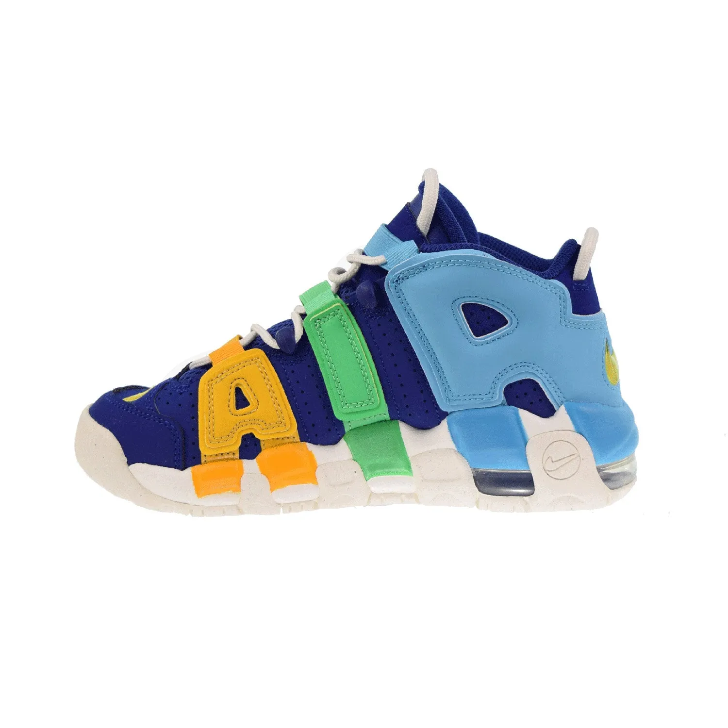 Nike Air More Uptempo (GS) Big Kids' Shoes Deep Royal Blue-Baltic Blue