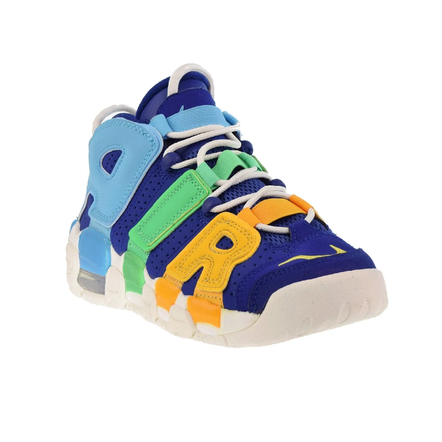 Nike Air More Uptempo (GS) Big Kids' Shoes Deep Royal Blue-Baltic Blue