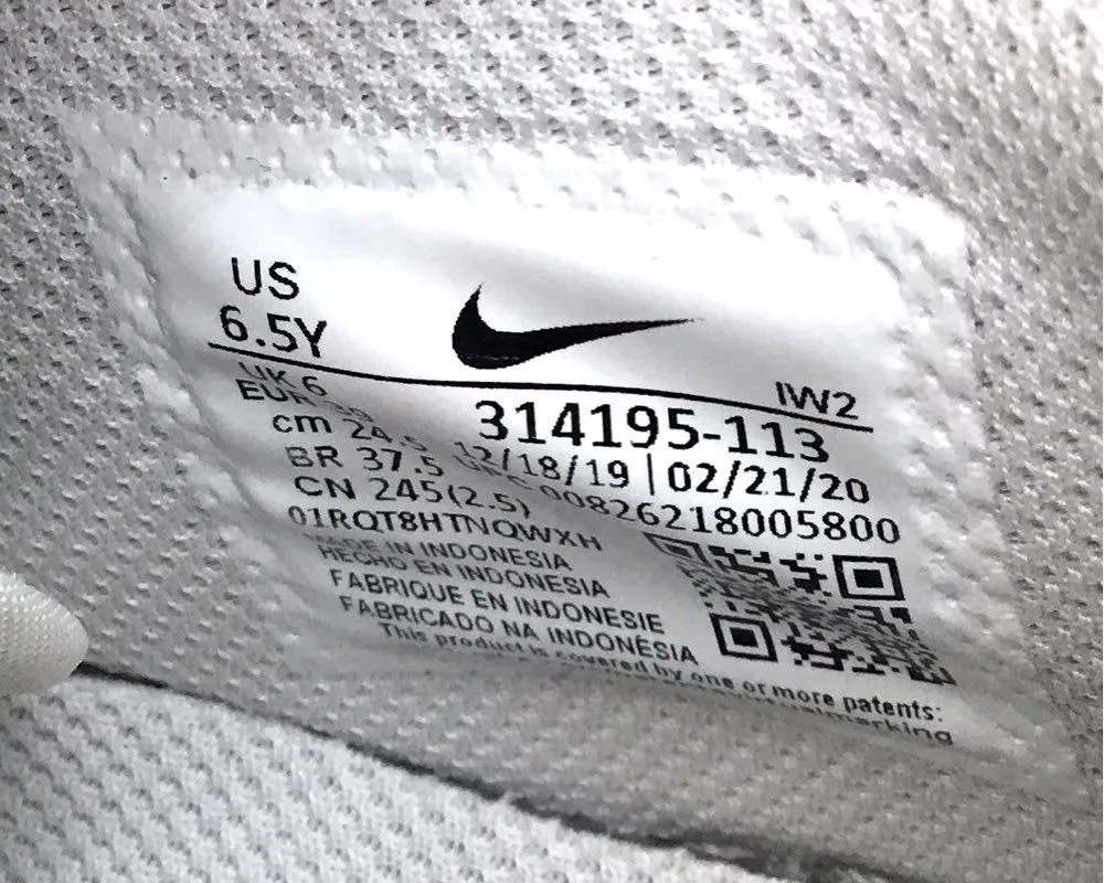 Nike Boys Air Force 1 Mid GS 314195-113 White Athletic Shoes - Size 6.5