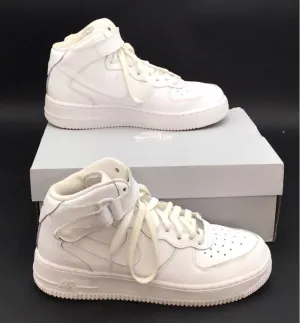 Nike Boys Air Force 1 Mid GS 314195-113 White Athletic Shoes - Size 6.5