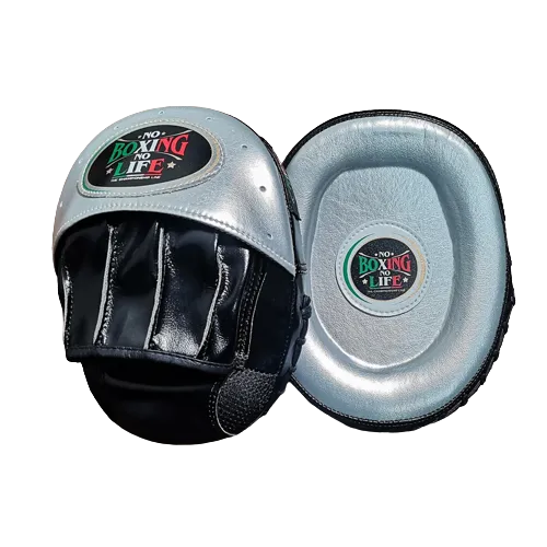 NO BOXING NO LIFE MUAY THAI BOXING MMA PUNCHING FOCUS MITTS PADS 2 Colours