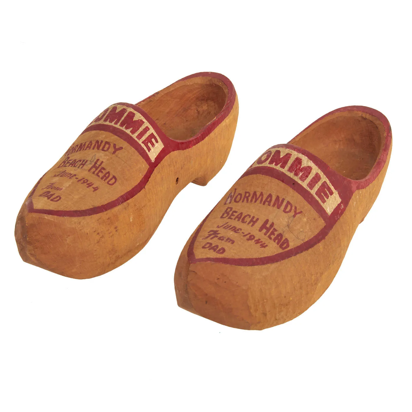 Original U.S. WWII Bring Back French Sabot Wooden Clogs From “Normandy Beach Head June 1944”