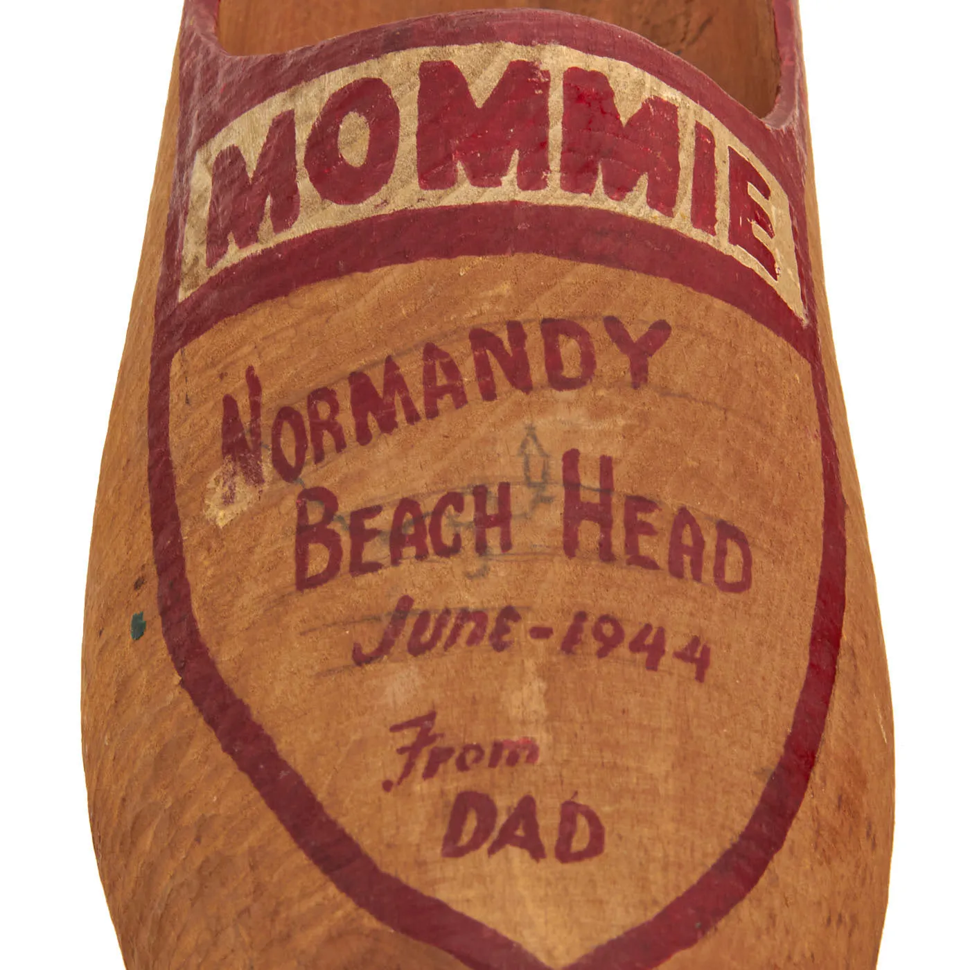 Original U.S. WWII Bring Back French Sabot Wooden Clogs From “Normandy Beach Head June 1944”