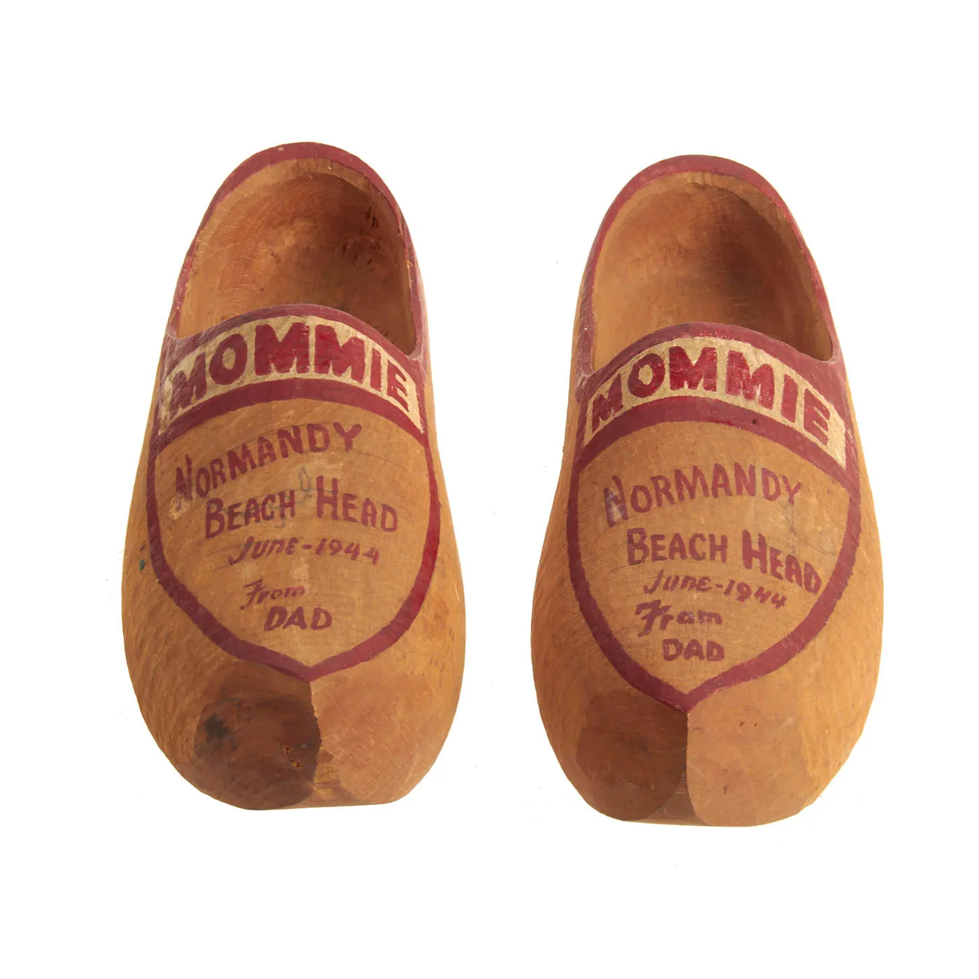 Original U.S. WWII Bring Back French Sabot Wooden Clogs From “Normandy Beach Head June 1944”