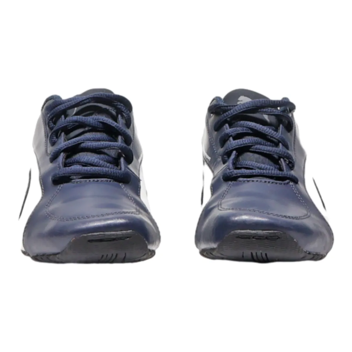 PUMA Low Top Trainers Blue Leather Womens UK 5