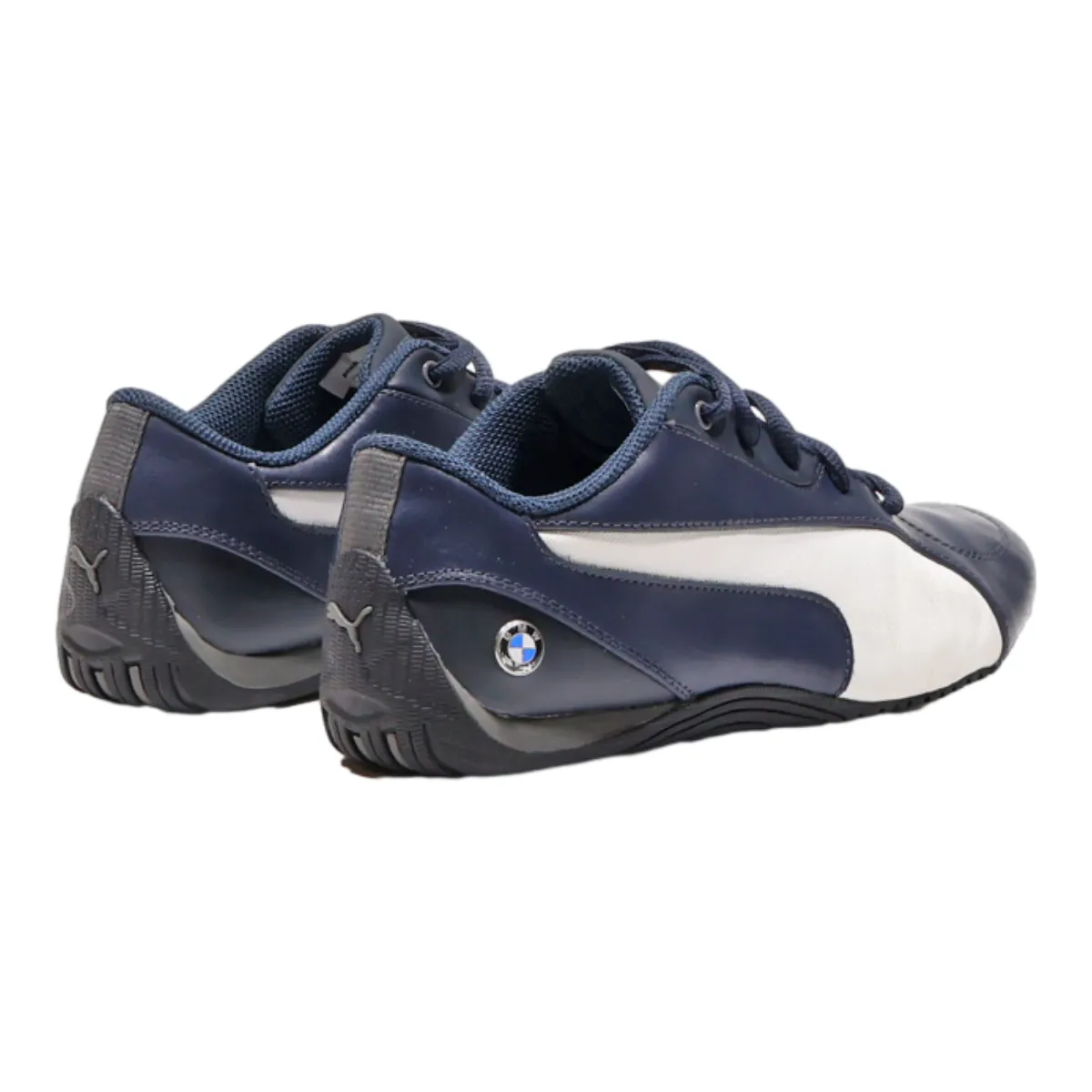PUMA Low Top Trainers Blue Leather Womens UK 5