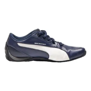 PUMA Low Top Trainers Blue Leather Womens UK 5