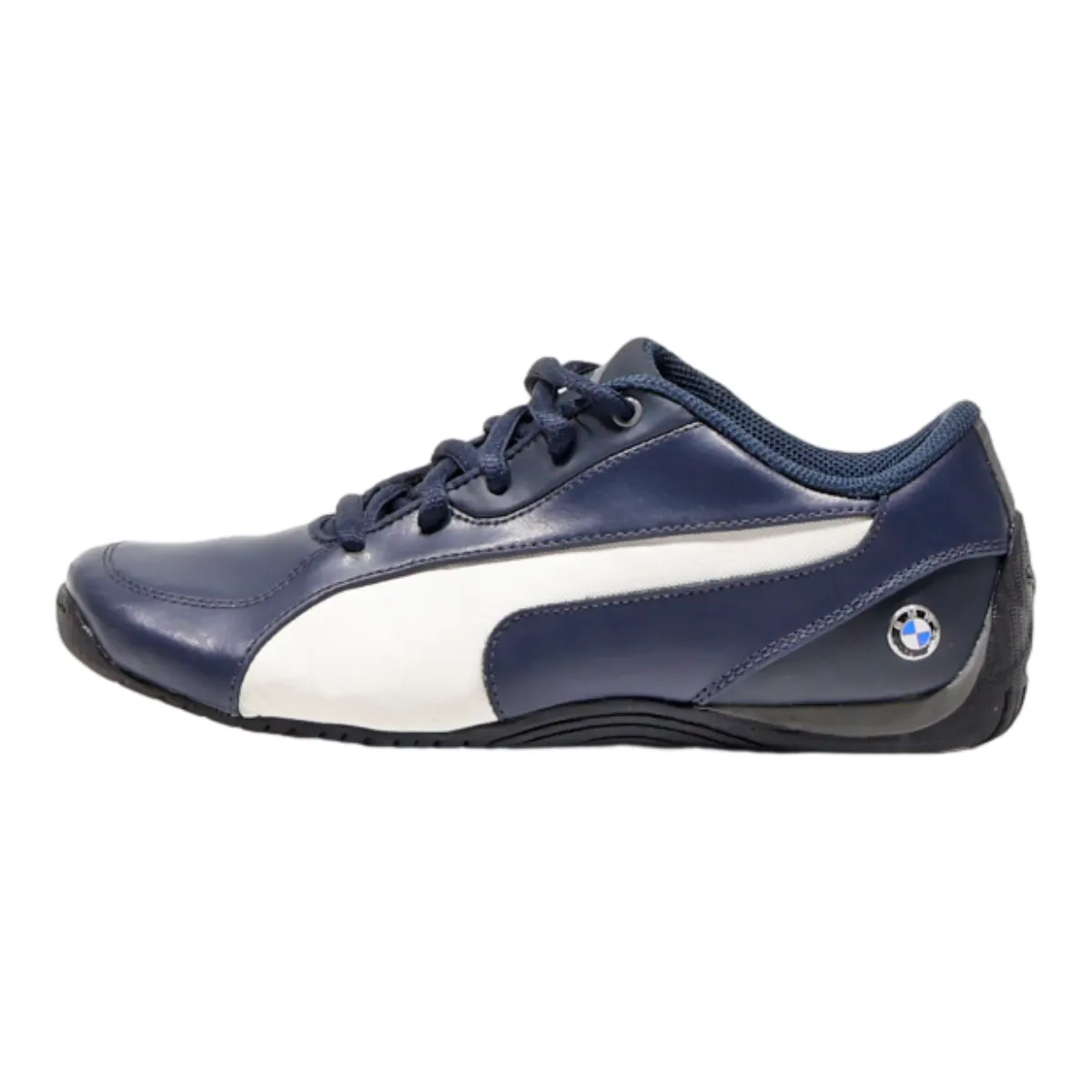PUMA Low Top Trainers Blue Leather Womens UK 5
