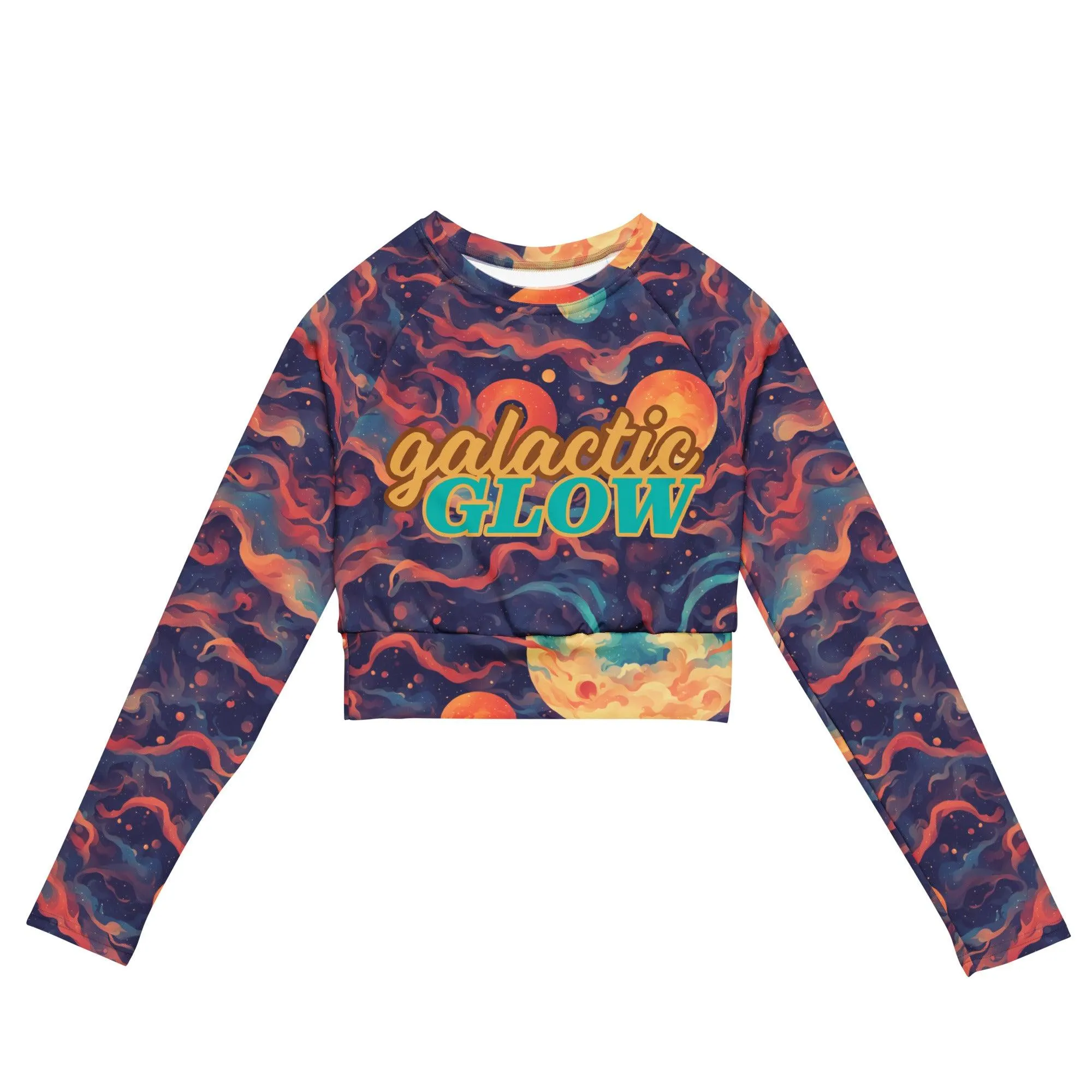 Recycled Long-sleeve Crop Top Twilight