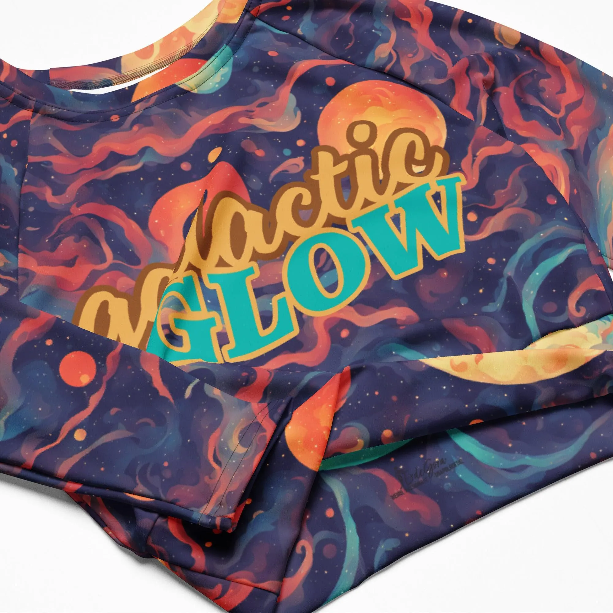 Recycled Long-sleeve Crop Top Twilight