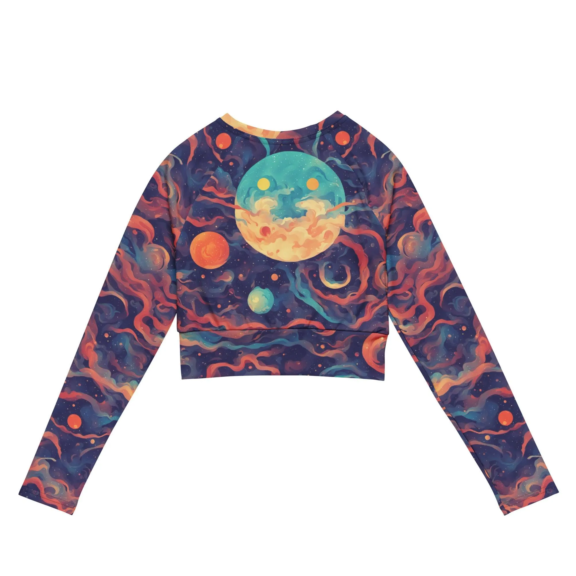 Recycled Long-sleeve Crop Top Twilight
