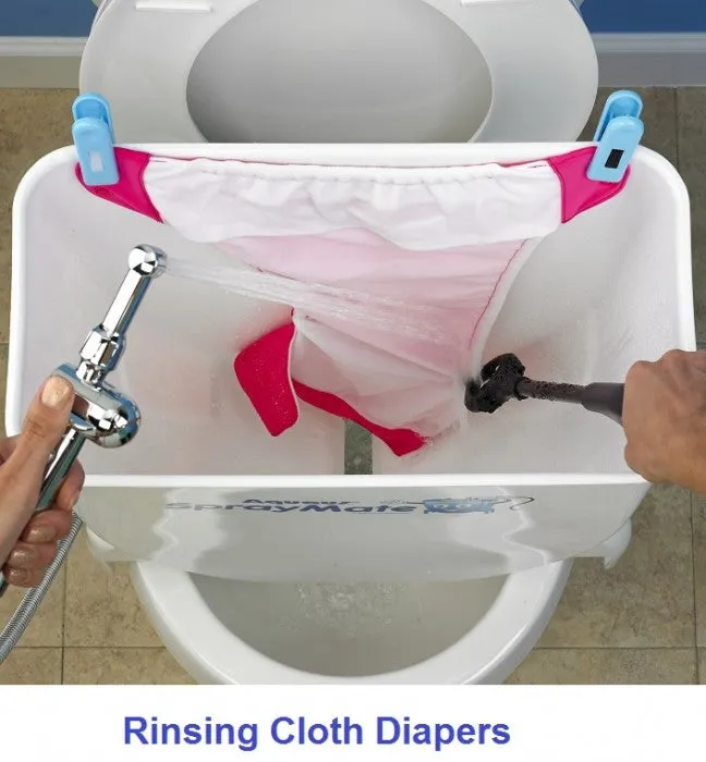 RinseWorks Aquaus :: SprayMate Bundle - Cloth Diaper Sprayer Splatter Shield   Diaper Sprayer
