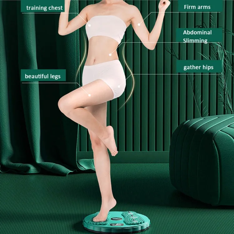 Rotating Waist Disc Twist Machine with Electronic Counter Magnetic Massage for Body Shaping, Color: White   Purple