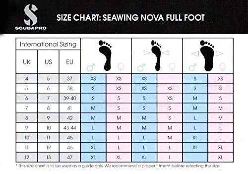 Scubapro Seawing Nova Full Foot Fins