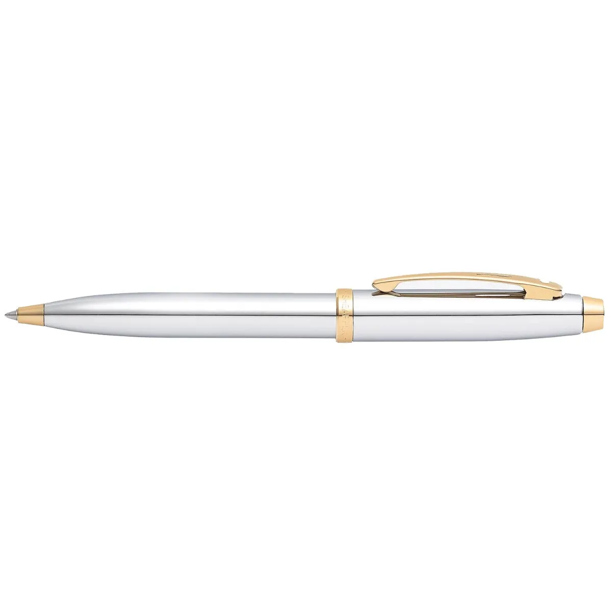 Sheaffer® 100 Chrome with Gold Trims Ballpoint Pen