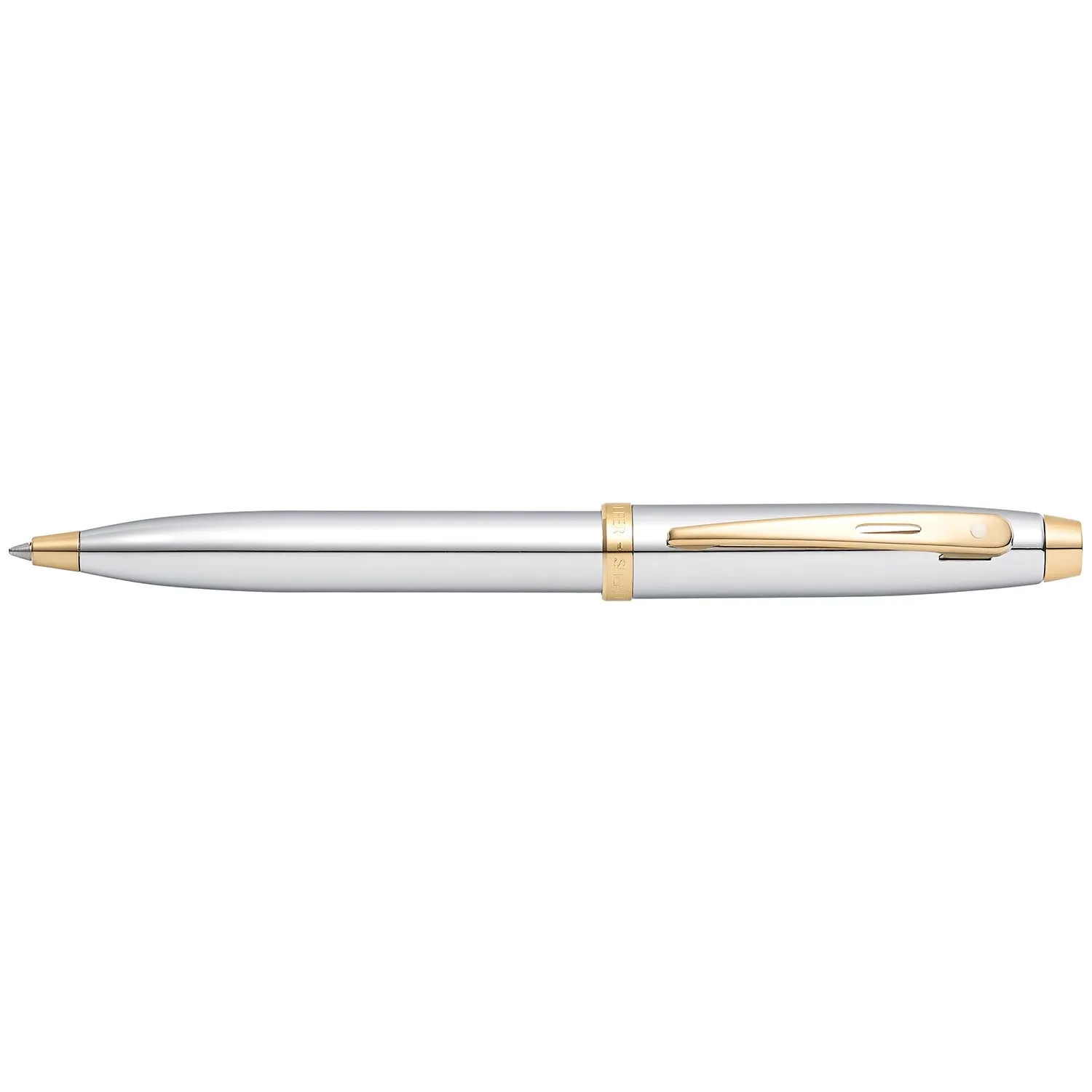 Sheaffer® 100 Chrome with Gold Trims Ballpoint Pen
