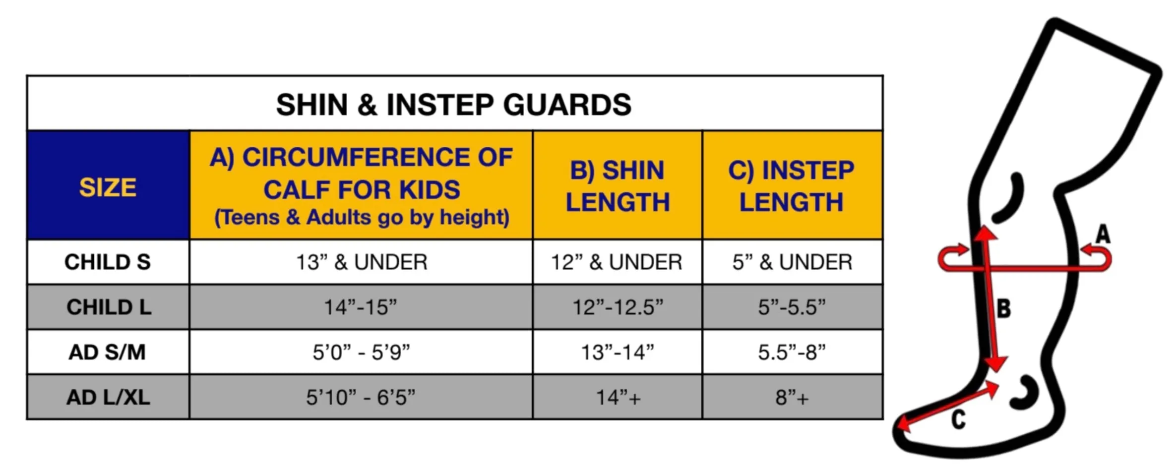 Shin & Instep Guards for Adults