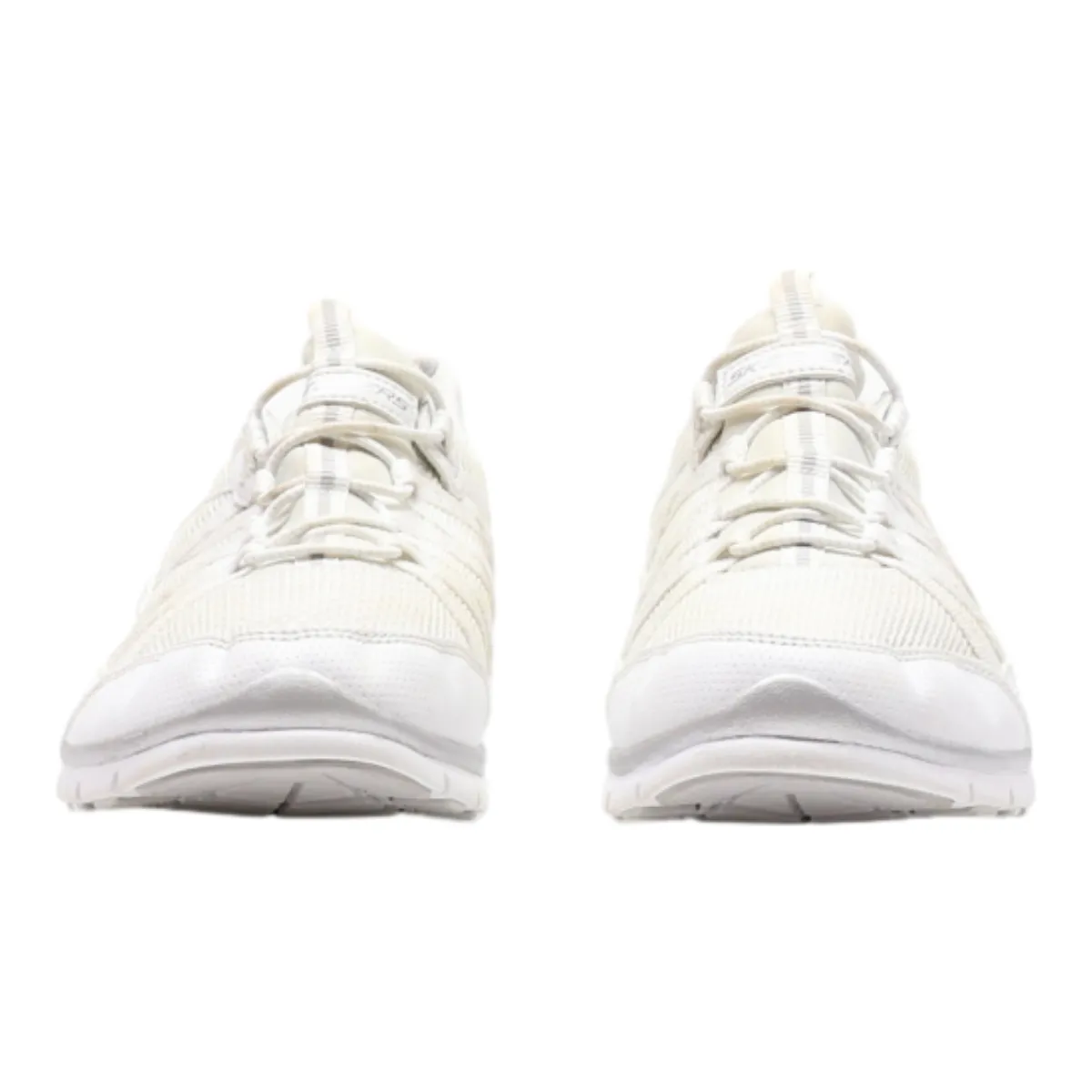 SKECHERS Low Top Trainers Beige Synthetic Womens UK 4