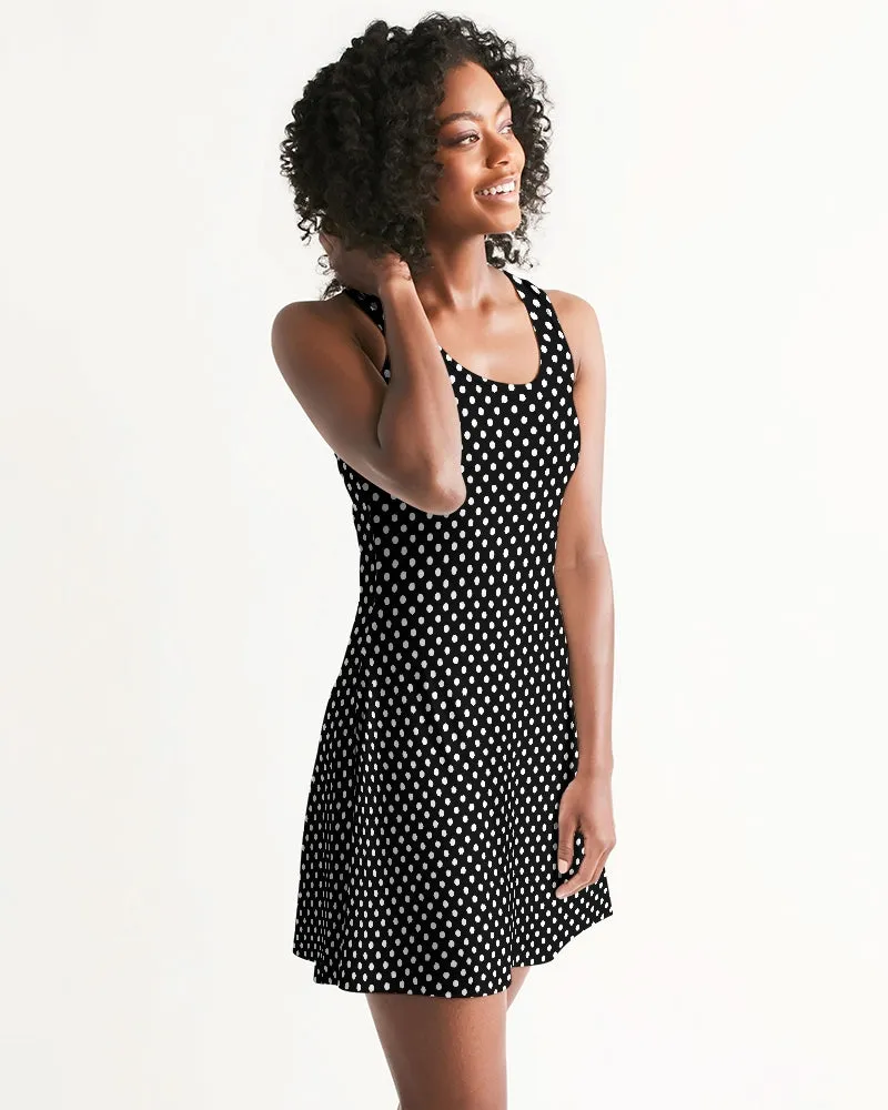 SMF Polka Dots Feminine Racerback Dress