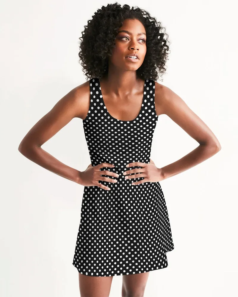 SMF Polka Dots Feminine Racerback Dress