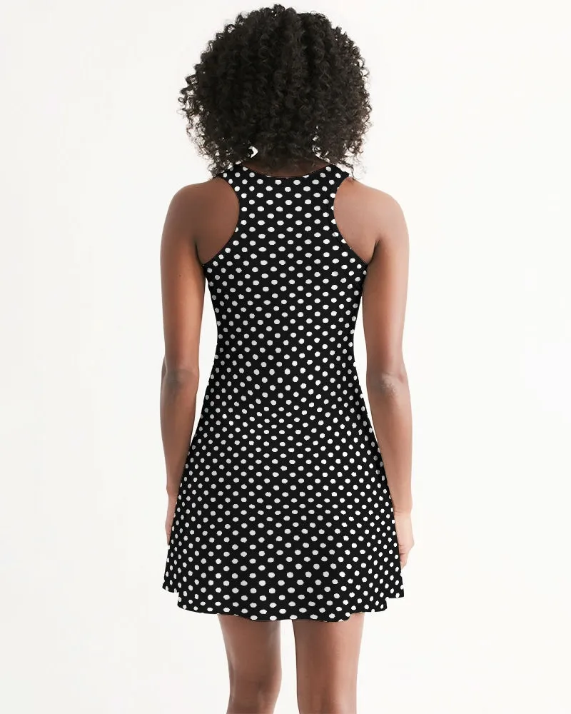 SMF Polka Dots Feminine Racerback Dress