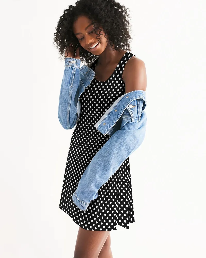 SMF Polka Dots Feminine Racerback Dress