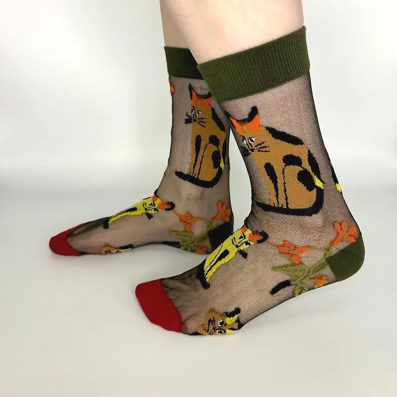 SOCKS Flower Field | Red Sheer
