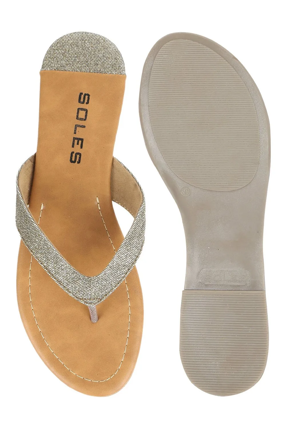 SOLES Antique-Style Flat Sandals
