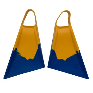 Stealth S2 Fins - Navy Blue/ Sun Gold