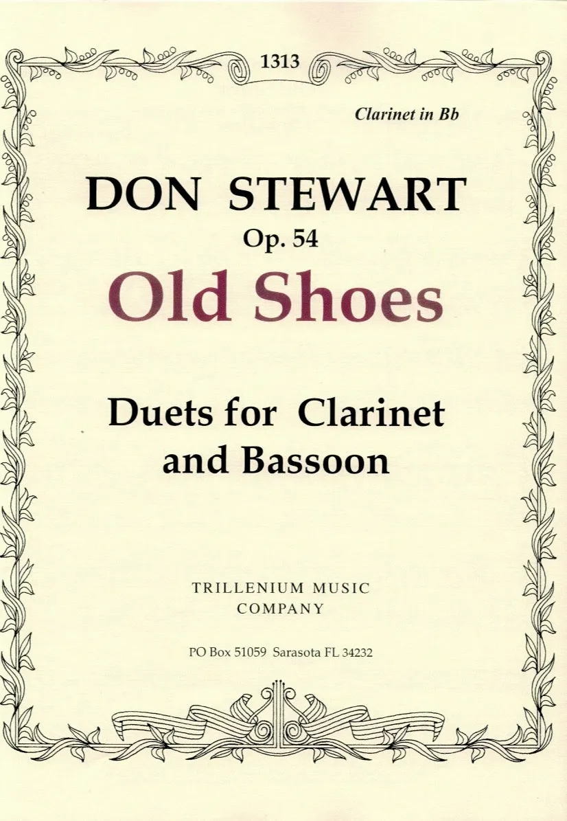 Stewart, Don % Old Shoes, op. 54 (performance scores) - CL/BSN