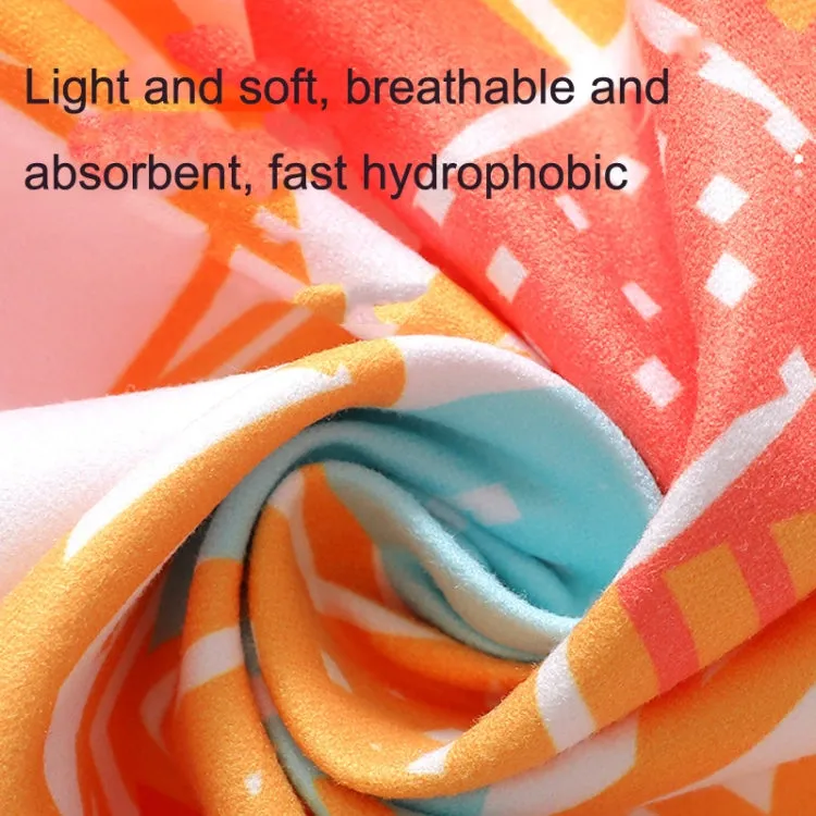 SY004 Resort Seaside Portable Diving Printed Microfiber Beach Towel(Ocean World)