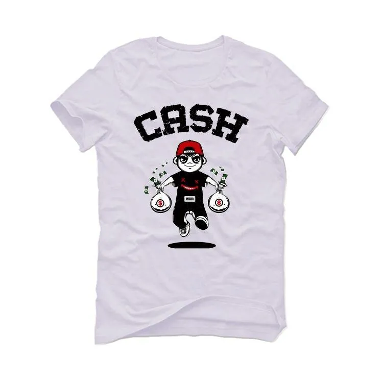 The Nike Air Foamposite Pro White/Black/Varsity Red White T-Shirt (Cash )